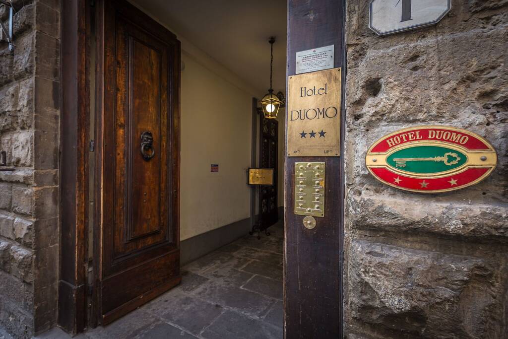 Entrance of Hotel Duomo Firenze at Piazza del Duomo 1